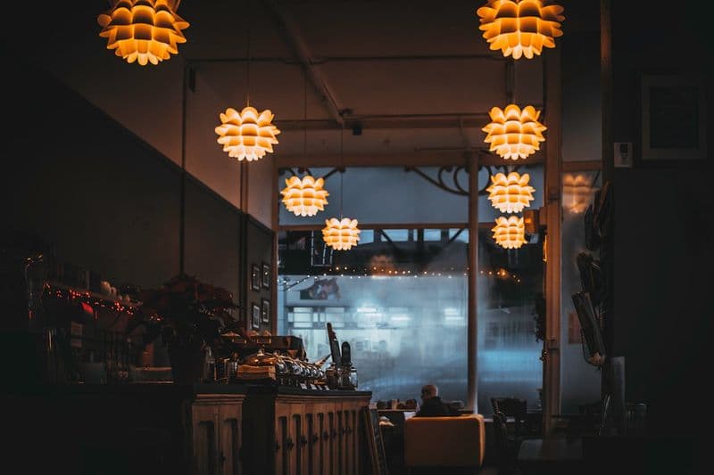 Modern restaurant interior with elegant table settings