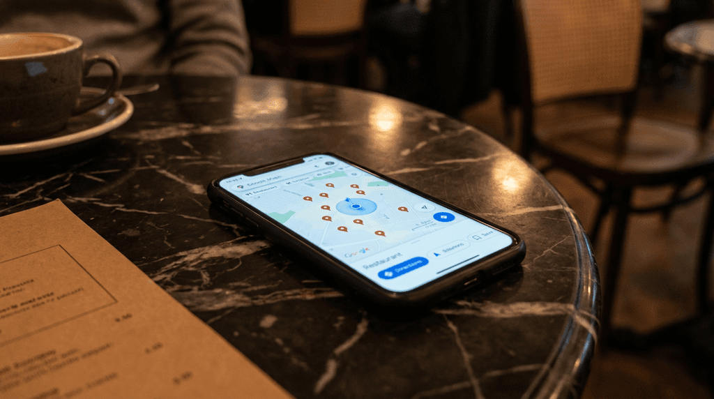 Restaurant appearing on Google Maps