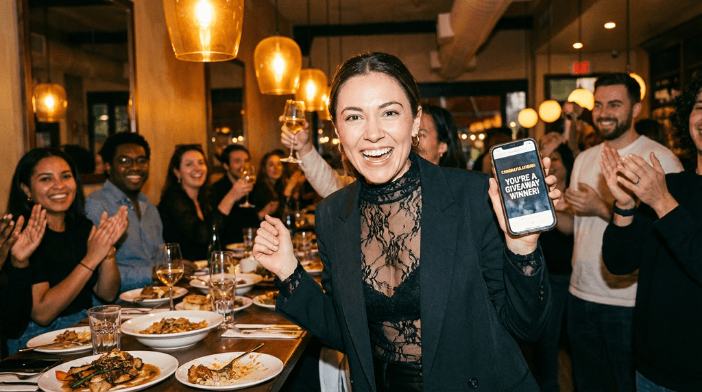 Restaurant giveaway promotion